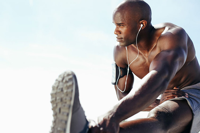 Man Stretching