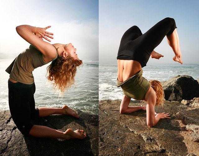 Women doing Yoga